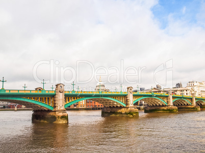 River Thames in London HDR