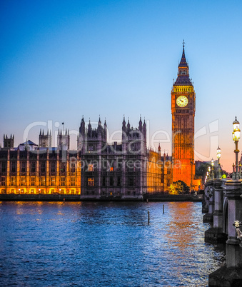 Houses of Parliament in London HDR