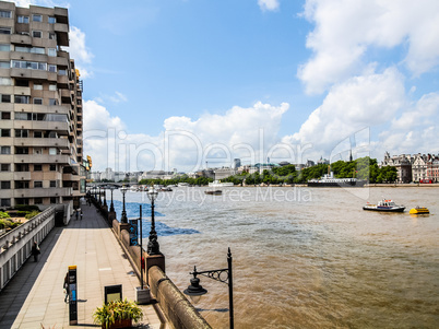 River Thames South Bank, London HDR