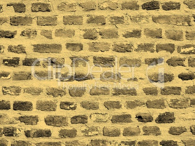 Brick wall sepia