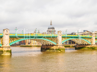 River Thames in London HDR