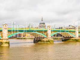 River Thames in London HDR