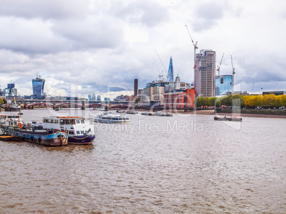 River Thames in London HDR