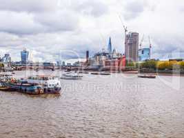 River Thames in London HDR