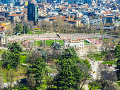 Milan aerial view HDR