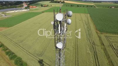 Close Fligth around Telecommunication Mast