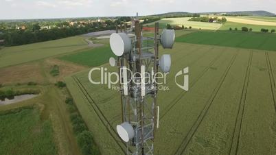 Close Fligth around Telecommunication Mast