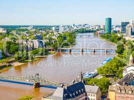 Aerial view of Frankfurt HDR