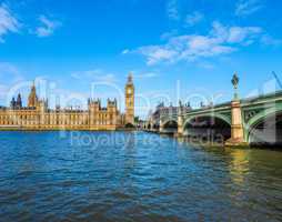 Houses of Parliament in London HDR