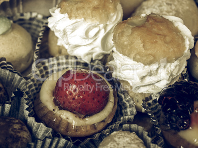 Pastry picture vintage desaturated