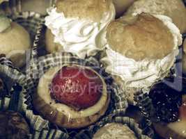 Pastry picture vintage desaturated