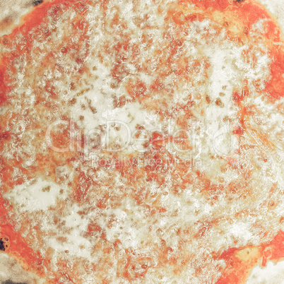 Pizza Margherita vintage desaturated