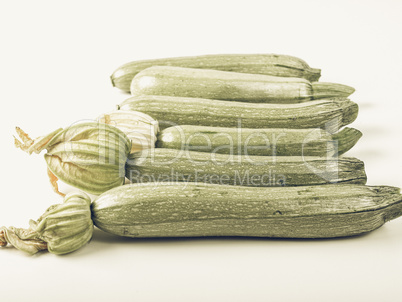 Courgettes zucchini vintage desaturated