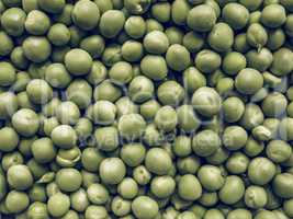 Green peas vegetable background vintage desaturated