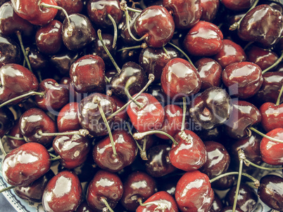 Cherry fruit vintage desaturated