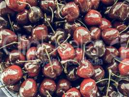 Cherry fruit vintage desaturated