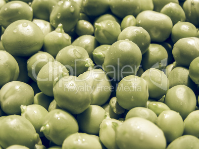 Peas picture vintage desaturated