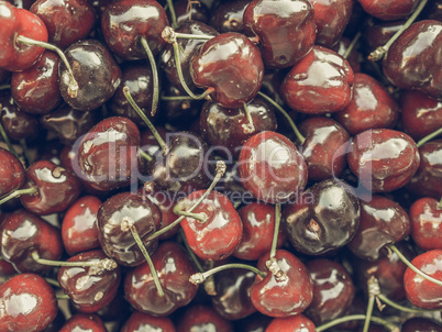 Cherry fruit vintage desaturated