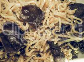 Noodles pasta vintage desaturated