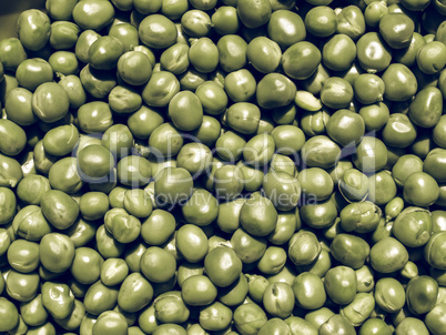 Peas picture vintage desaturated