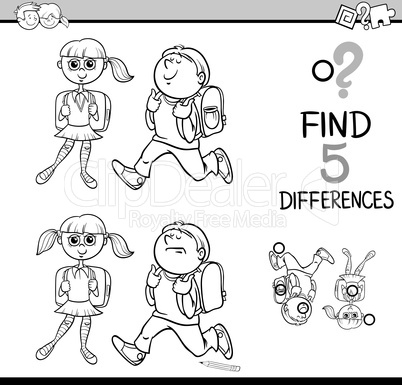 game of differences coloring book