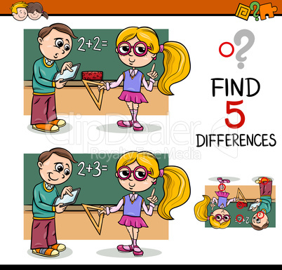 differences task for children