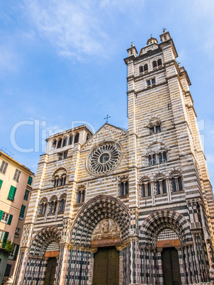 St Lawrence cathedral in Genoa HDR