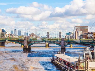 River Thames in London HDR