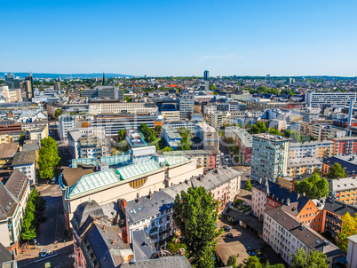 Aerial view of Frankfurt HDR