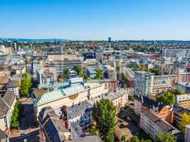 Aerial view of Frankfurt HDR