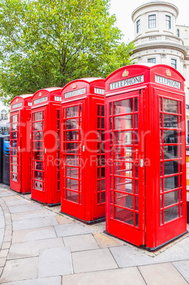 London telephone box HDR