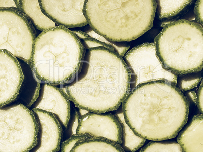 Courgettes zucchini vintage desaturated