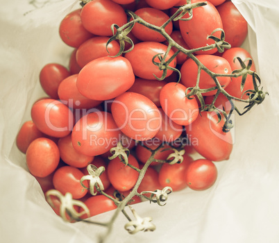 Red Tomato vegetables vintage desaturated