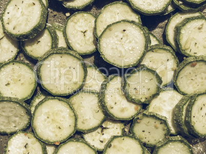 Courgettes zucchini vintage desaturated