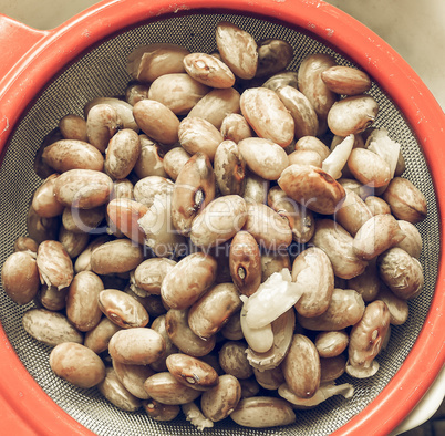 Borlotti beans vegetables vintage desaturated