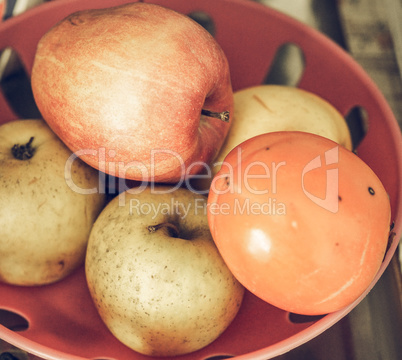 Apple fruit vintage desaturated