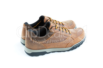 isolated male modern style jogging shoes