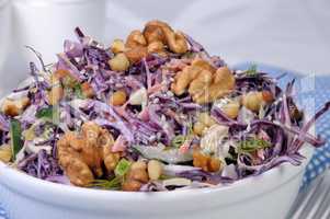 salad of shredded  cabbage