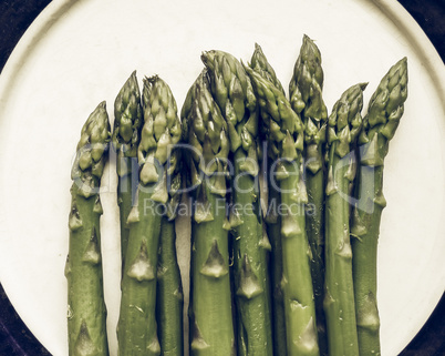 Asparagus vegetable vintage desaturated