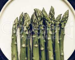 Asparagus vegetable vintage desaturated