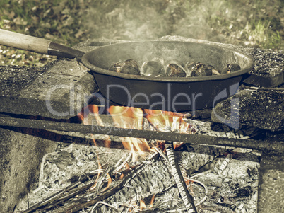 Barbecue vintage desaturated