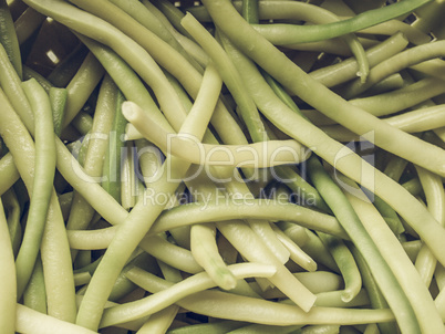 Green bean vintage desaturated