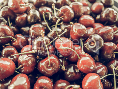 Cherry fruit vintage desaturated