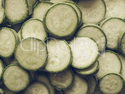 Courgettes zucchini vintage desaturated