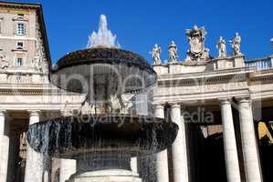 Brunnen Petersplatz Vatikan