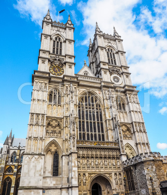 Westminster Abbey in London HDR