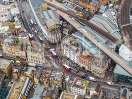 Aerial view of London HDR