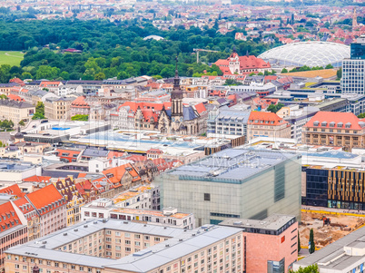 Leipzig aerial view HDR