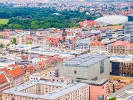 Leipzig aerial view HDR