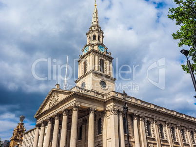 St Martin church in London HDR